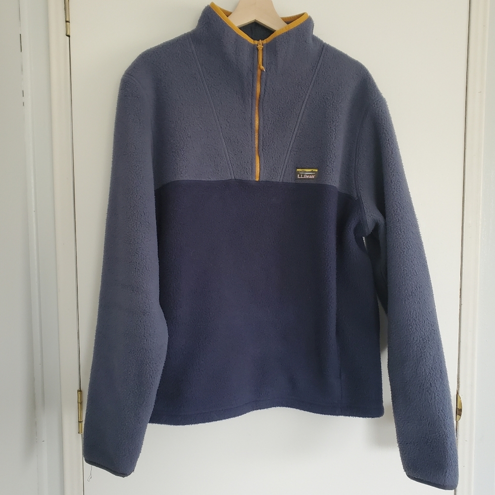 L.L. Bean Fleece Pullover L Blue